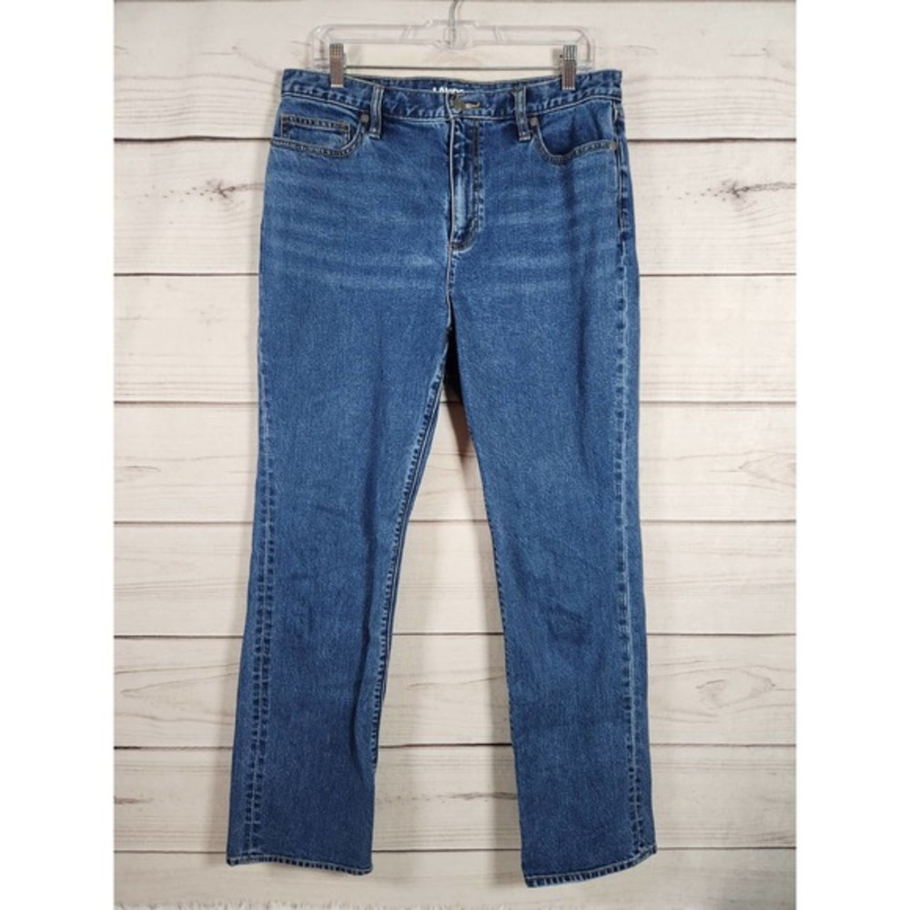 Land's‎ End Women"s High Rise Straight Jeans Sz 12